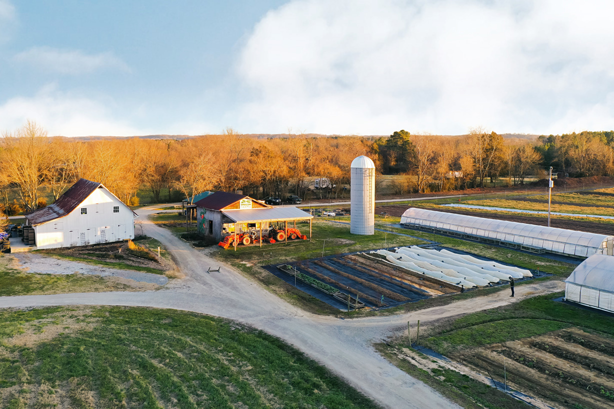Shalom Farms | Overhead view of Powhatan Farms