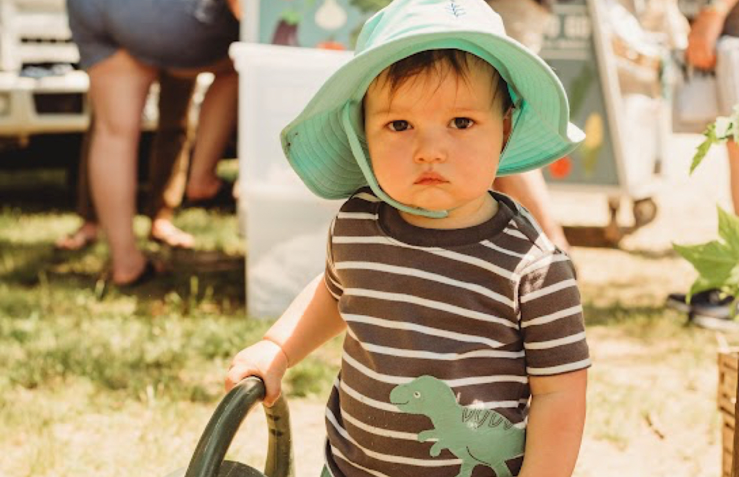 Shalom Farms | Little boy at Summer Kickoff Event