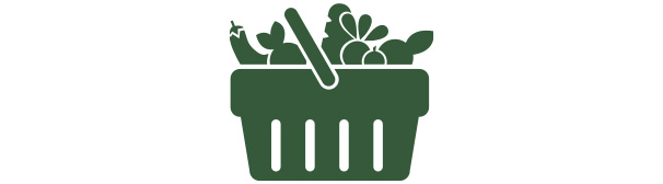 Shalom Farms Basket of Food Icon