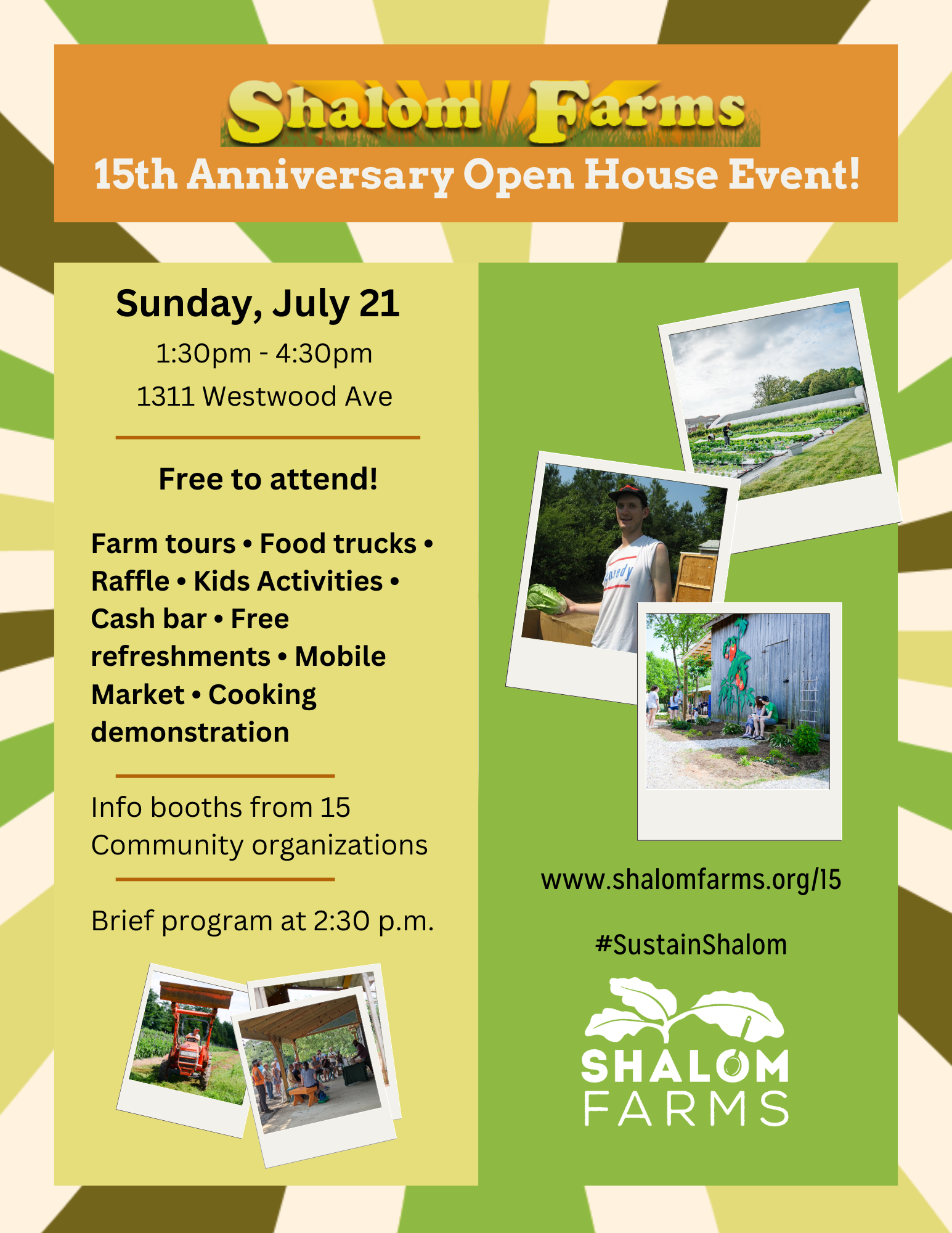 15th Anniversary Open House Event! (Spanish)